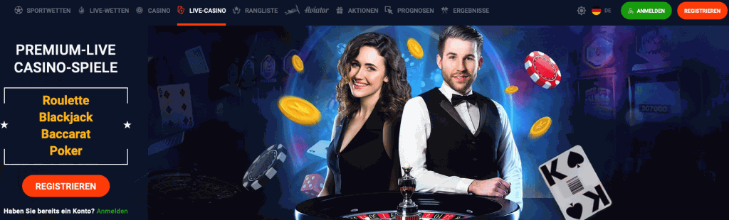 20bet Casino Live