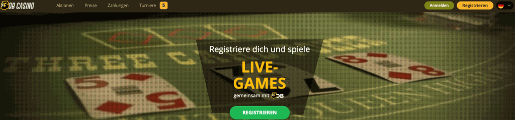 Bob Casino Live offer