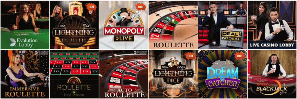 Bob Casino Live Spiele