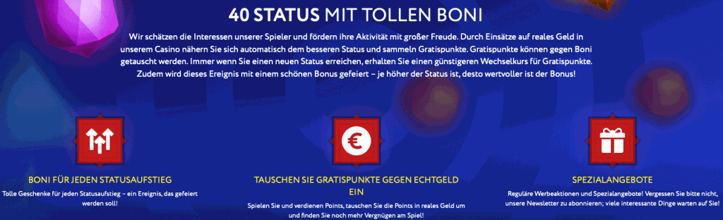 EU Slot Casino Vip Programm 40 Status