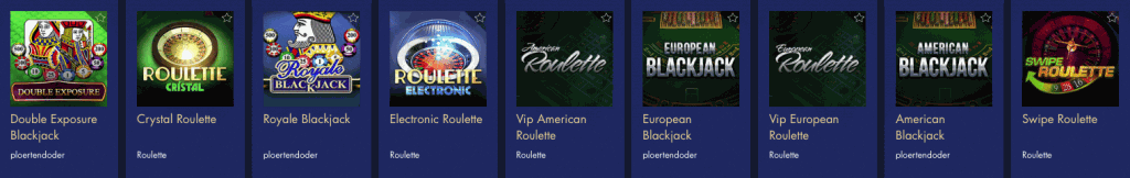 Bondi Bet Casino Brettspiele