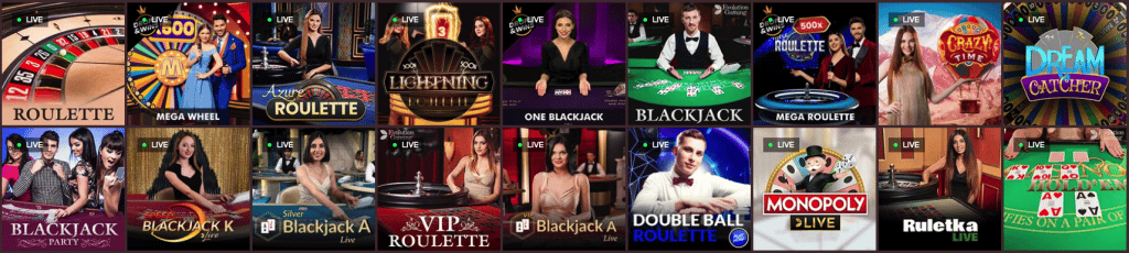 Gunsbet Casino Live Spiele