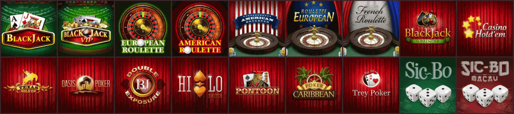 Gunsbet Casino Tischspiele