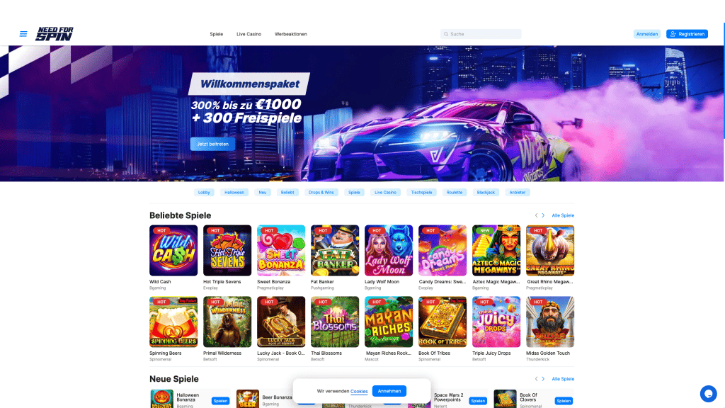 Need for Spin - Neue Casino Online Echtgeld #2